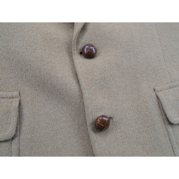 Vintage Nordstrom Blazer Camel Hair Men's Jacket Beige VTG Sport Coat 42" Chest - Picture 6 of 16